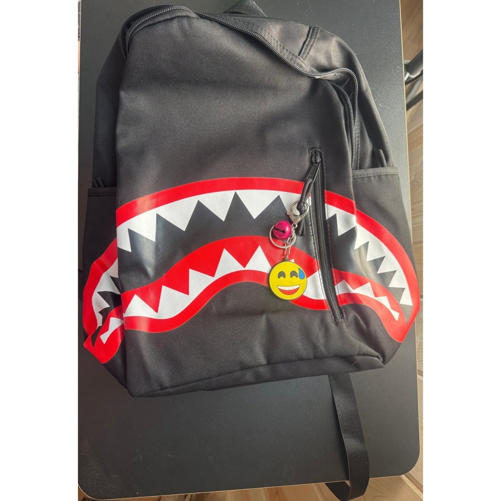 Shark Backpack with charms